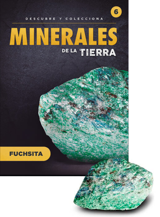 La fuchsita es una variedad de mica moscovita que pertenece al grupo de los silicatos