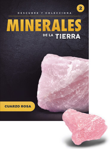 El cuarzo rosa es un mineral de la clase de los silicatos y tiene este color tan característico por la presencia de pequeñas impurezas de manganeso y titanio